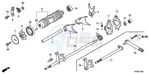 TRX500FED TRX500FE Europe Direct - (ED) drawing GEAR SHIFT FORK