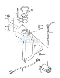 DT 85 drawing Oil Tank (1995 to 2000)