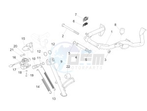 GTS 300 HPE 4T-4V IE ABS E4 (EMEA) drawing Stand/s