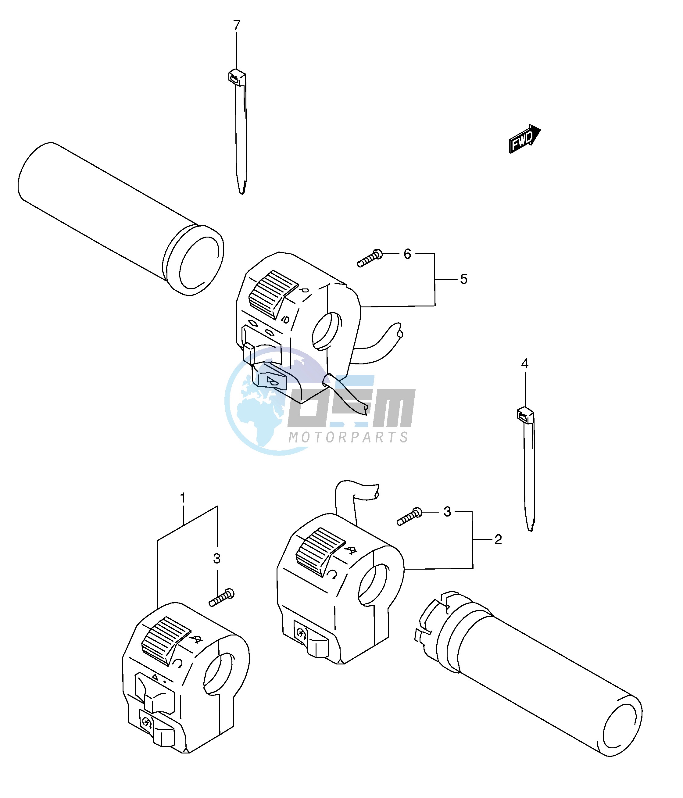 HANDLE SWITCH (MODEL K3)