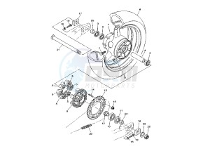 TDM 900 drawing REAR WHEEL