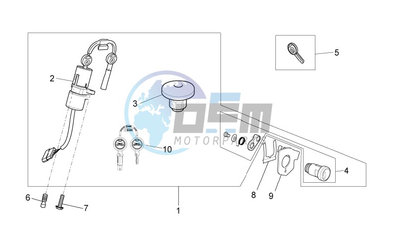 Lock hardware kit