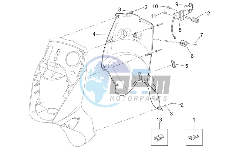 Front body - Internal shield