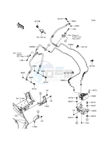 VERSYS 1000 KLZ1000BFF FR GB XX (EU ME A(FRICA) drawing Brake Piping