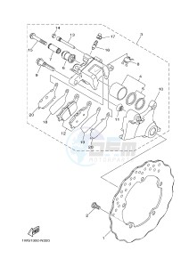 MT07 700 (1WS5) drawing REAR BRAKE CALIPER