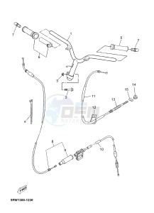 CS50 JOG R (2ADF 2ADF) drawing STEERING HANDLE & CABLE