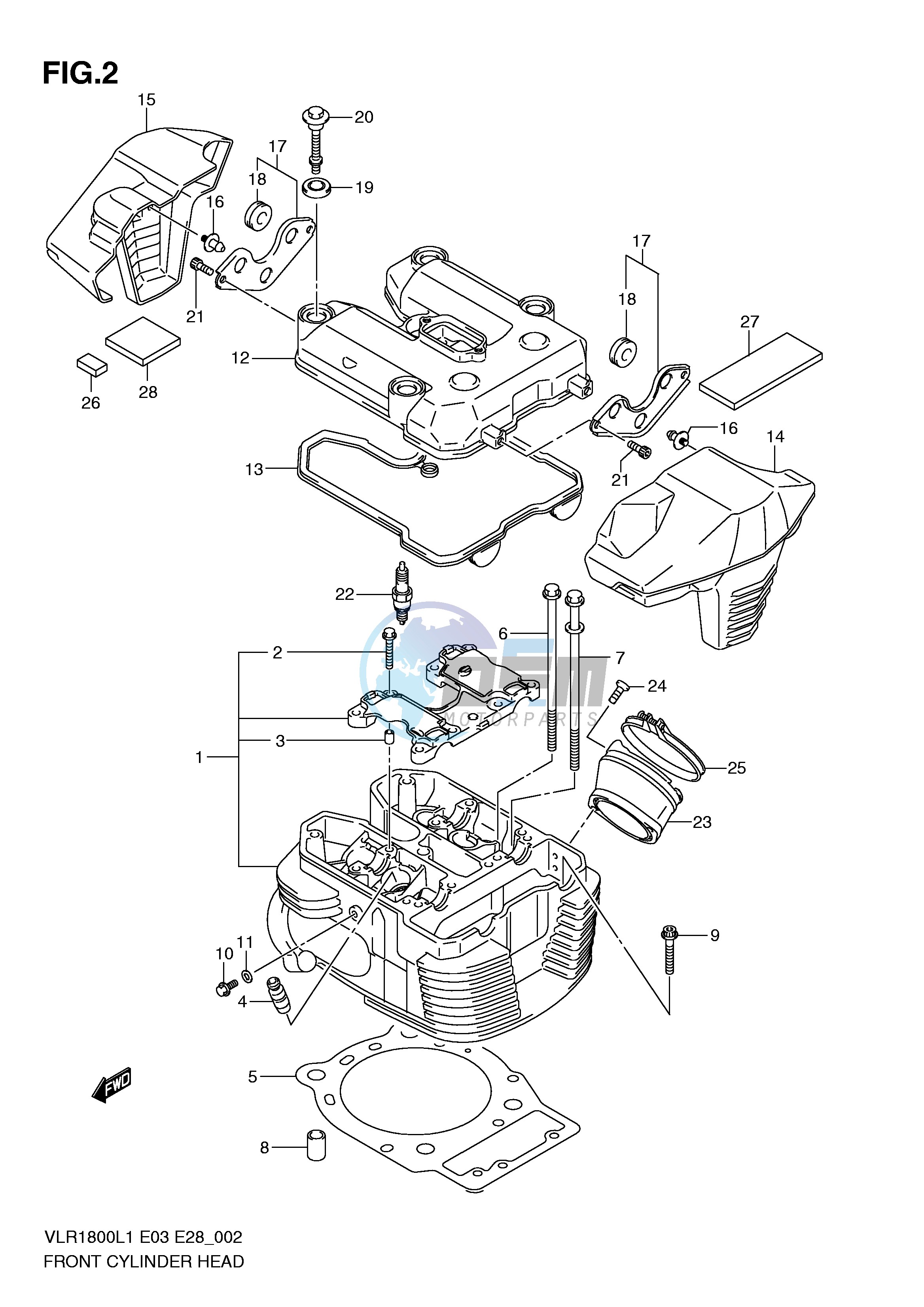 FRONT CYLINDER HEAD