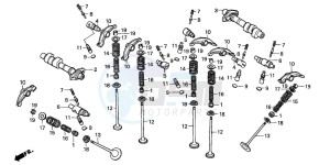 VT1100D2 drawing CAMSHAFT/VALVE