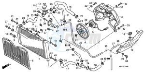 CB600FA39 UK - (E / ABS MKH ST) drawing RADIATOR