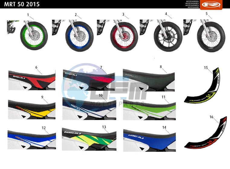 ACCESSOIRIES - WHEELS-SEATS