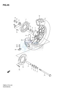 RM85 (P03) drawing REAR WHEEL (RM85LL2 P03)