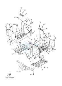 YFM125A YFM125GD GRIZZLY 125 (1PY5 1PY6) drawing STAND & FOOTREST