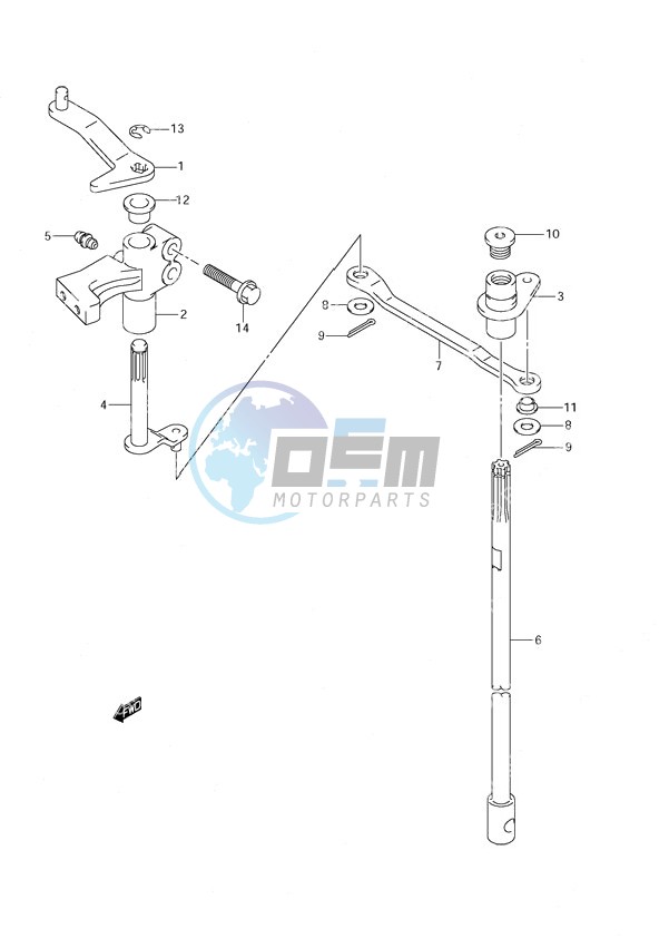 Clutch Shaft DF 140T (S/N 375472 to 682148) DF 140Z (S/N 375472 to 680233)