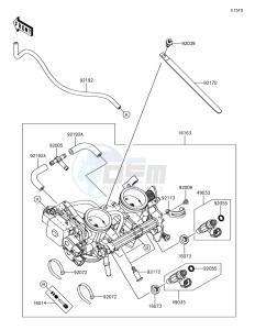 VERSYS 650 ABS KLE650FHF XX (EU ME A(FRICA) drawing Throttle