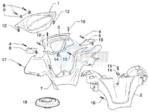 X9 180 Amalfi drawing Handlebar Coverings