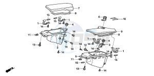 CB1300SA CB1300SUPERBOLD'OR drawing COWL POCKET