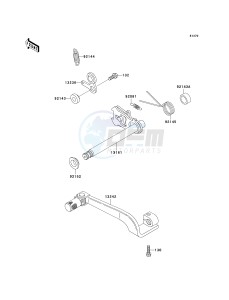 KDX 220 A [KDX220R] (A10-A12) [KDX220R] drawing GEAR CHANGE MECHANISM