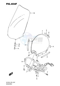 UH125 ABS BURGMAN EU drawing WINDSCREEN