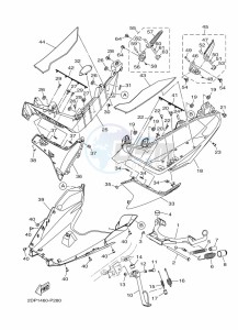 GPD125-A NMAX 125 (BV3J) drawing STEERING HANDLE & CABLE