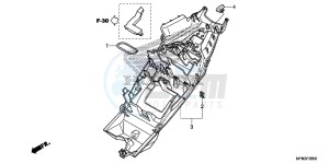 CB1000RAE CB1000R ABS E drawing REAR FENDER