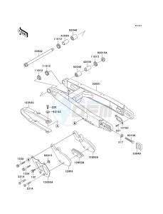 KX 500 E (E15-E16) drawing SWINGARM