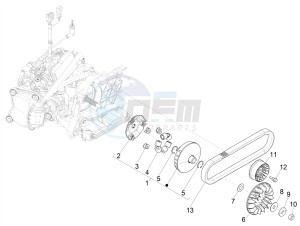 MP3 300 HPE (EMEA, APAC) drawing Driving pulley