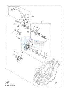 YZ250FX (B29C B29D B29E B29E B29F) drawing PARTS OPTION (KICK STARTER)