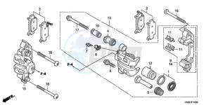 TRX500FAA Australia - (U) drawing FRONT CALIPER