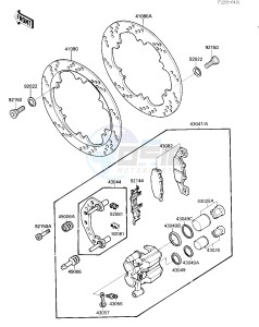 ZX 1000 B [NINJA ZX-10] (B1-B2) [NINJA ZX-10] drawing FRONT BRAKE