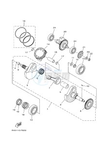 YFM700FWB KODIAK 700 CAMO (B169) drawing CRANKSHAFT & PISTON