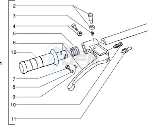 NRG 50 drawing Handlebars component parts