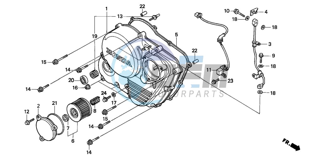 RIGHT CRANKCASE COVER