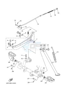 TT-R125 TT-R125LW (2CP2) drawing STAND & FOOTREST