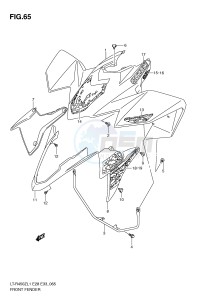 LT-R450 (E28-E33) drawing FRONT FENDER (LT-R450ZL1 E28)