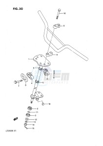 LT230E (E1) drawing STEERING SHAFT