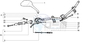 Runner VX 125 drawing Handlebars component parts