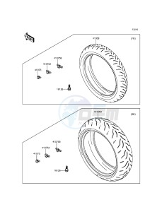 NINJA ZX-10R ABS ZX1000KFFA FR XX (EU ME A(FRICA) drawing Tires