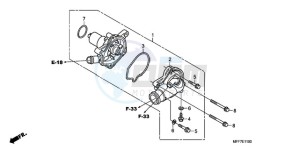 XL700V9 France - (F / CMF SPC) drawing WATER PUMP