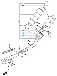 RM-Z450 drawing MUFFLER