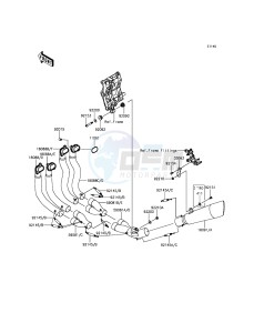 NINJA H2R ZX1000PFF EU drawing Muffler(s)