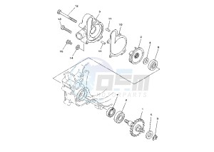 YZ 125 drawing WATER PUMP