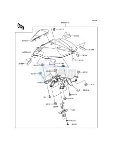 Z800 ABS ZR800DDS UF (UK FA) XX (EU ME A(FRICA) drawing Accessory(Single Seat Cover)