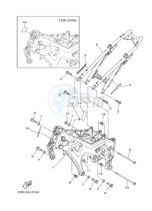 MT09A MT-09 STREET RALLY ABS 900 (2DRJ 2DRK) drawing FRAME