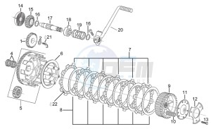 RX 125 (eng. 122cc) drawing Clutch