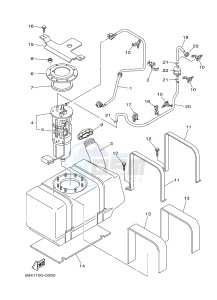 YXR700F YXR7FSPD RHINO 700 SPORTS EDITION (1RBM 1RBN 1RBP) drawing FUEL TANK