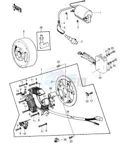 KE 125 A [KE125] (A7-A8) [KE125] drawing IGNITION_GENERATOR -- 80-81 A7_A8- -