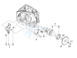 S 50 4T 2V 25 Kmh NL drawing Rocking levers support unit