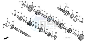 CBF600NA9 UK - (E / ABS MKH) drawing TRANSMISSION