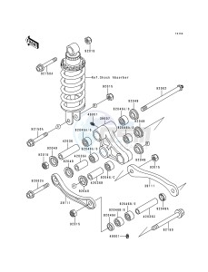 ZX 600 E [NINJA ZX-6] (E4-E6) [NINJA ZX-6] drawing REAR SUSPENSION