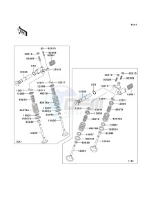 EX 500 D [NINJA 500R] (D6F-D9F) D8F drawing VALVE-- S- -